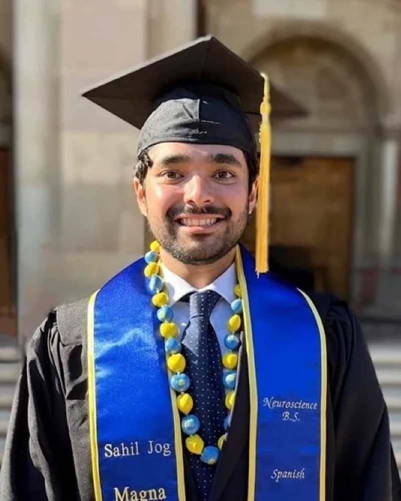 Portrait of Sahil Jog, 2024 scholarship winner